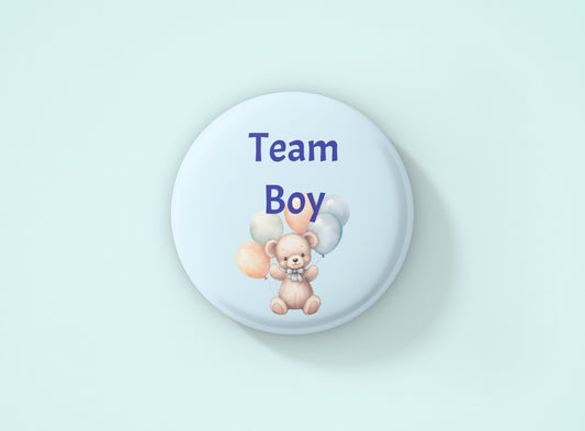 Team Boy and Team Girl Pinback Buttons
