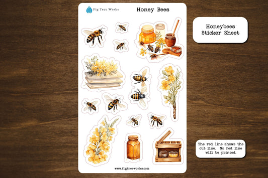 Bees Sticker Sheet