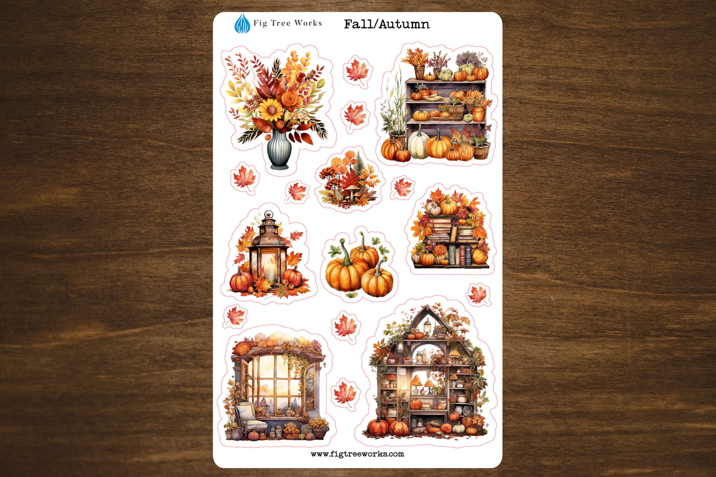 Fall Autumn Sticker Sheet