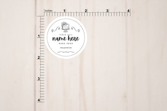 Custom Baking Round Packaging Labels