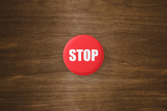 Stop Pinback Button