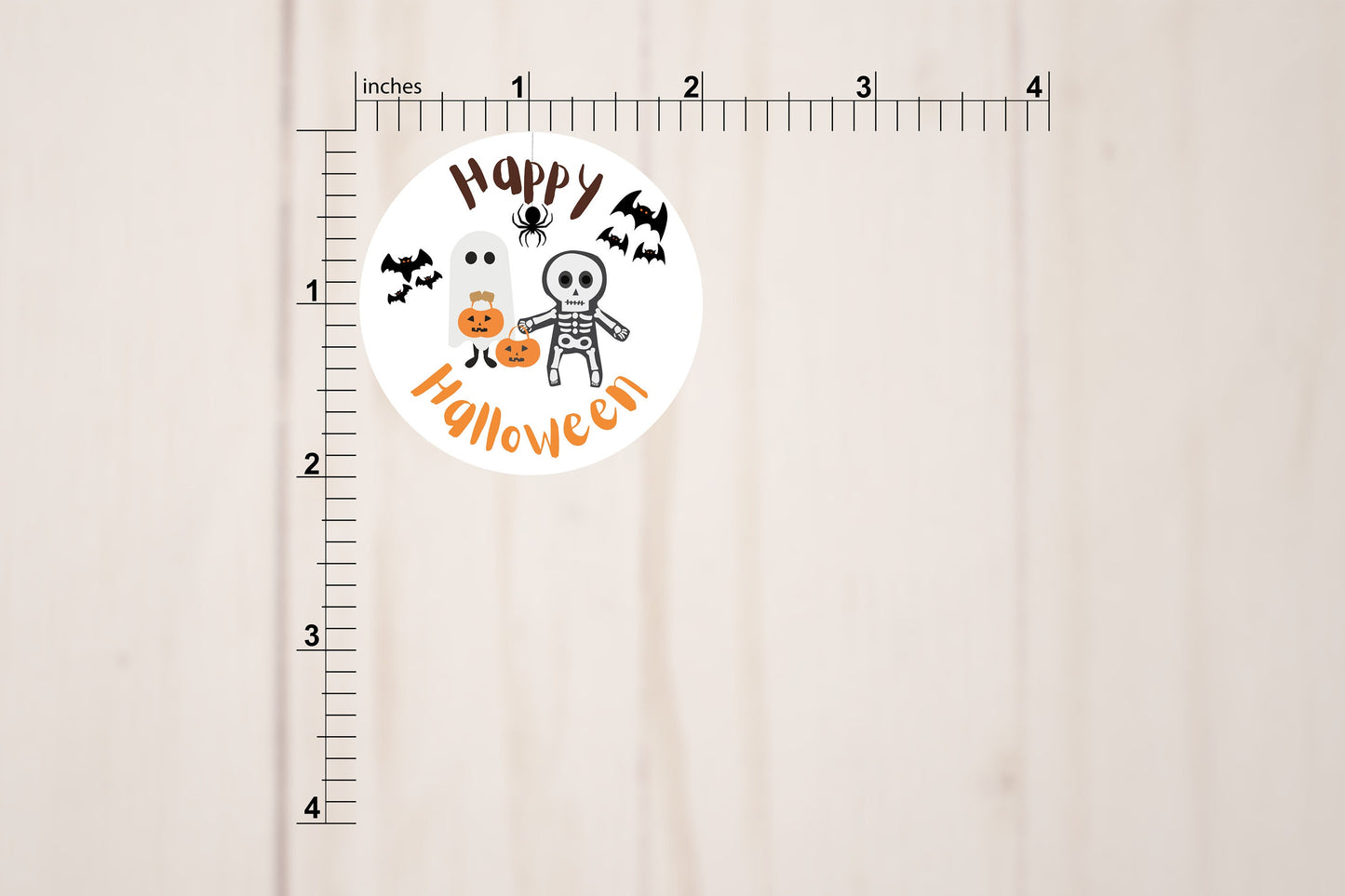 Happy Halloween Round Stickers