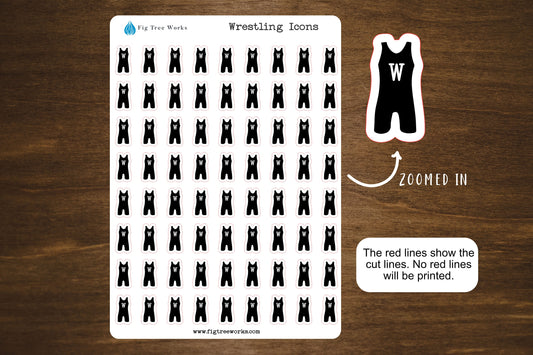 Wrestling Icon Stickers