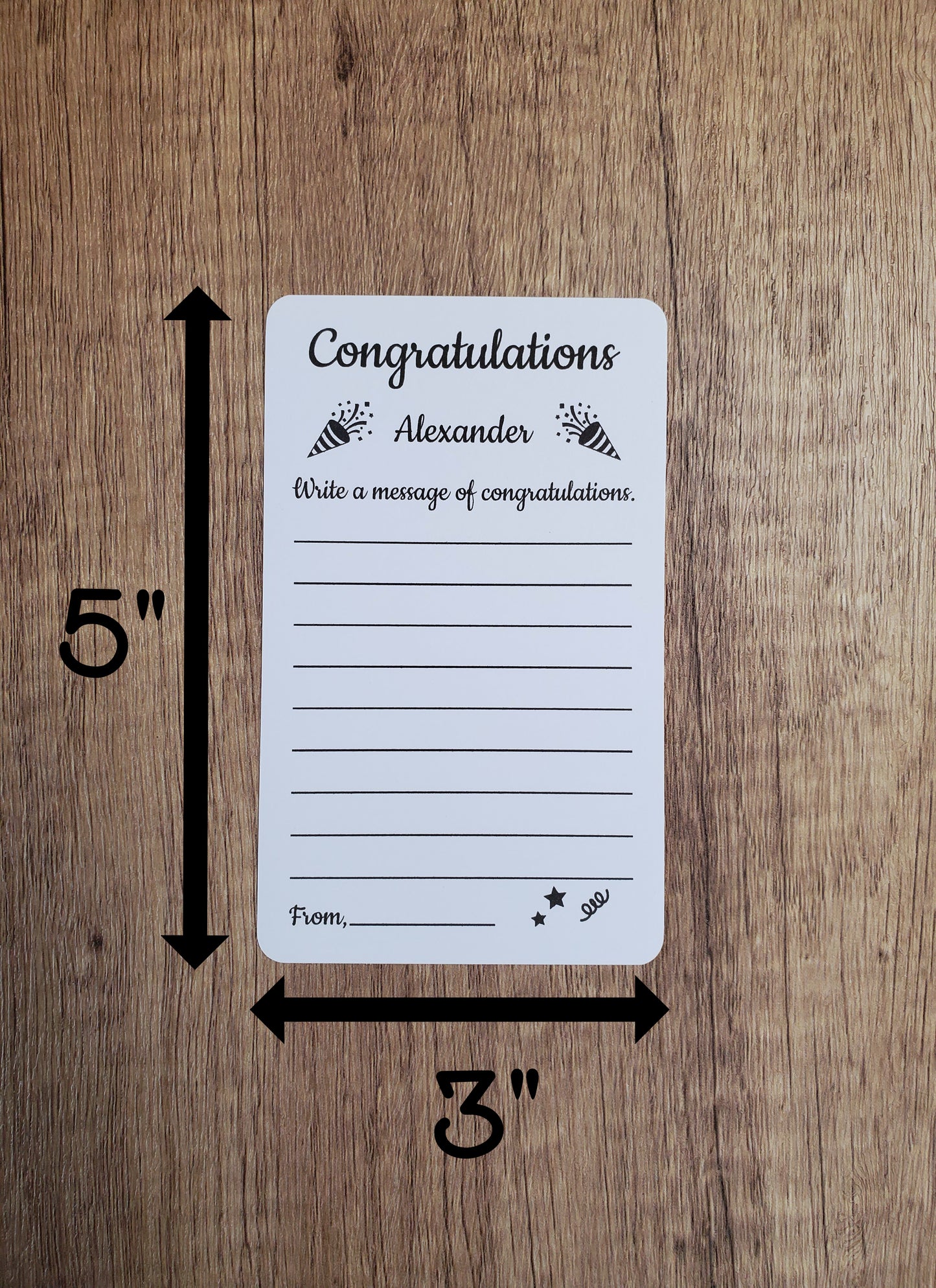 Custom Congratulations Message Cards