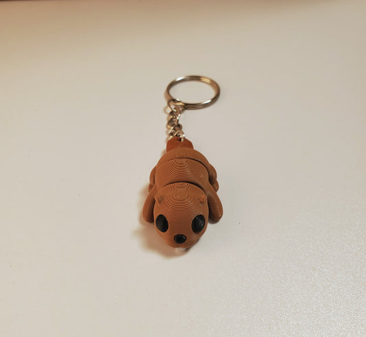 Beaver Flexible 3D Printed Keychain