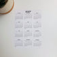 Year At A Glance Cardstock Calendar 5" x 7"