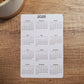 Double Sided Year At A Glance Cardstock Calendar With 2 Years 4" x 6"