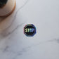 Stop Sign Holographic Vinyl Sticker