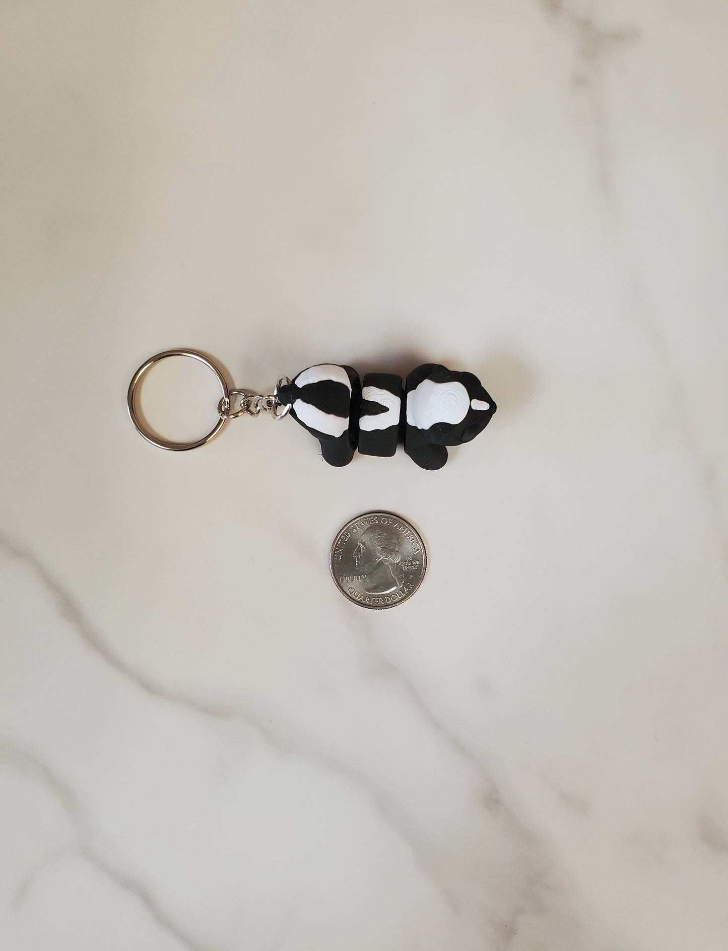 Skunk Flexible 3D Printed Keychain