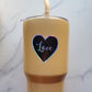 Heart With Love Text Holographic Vinyl Sticker