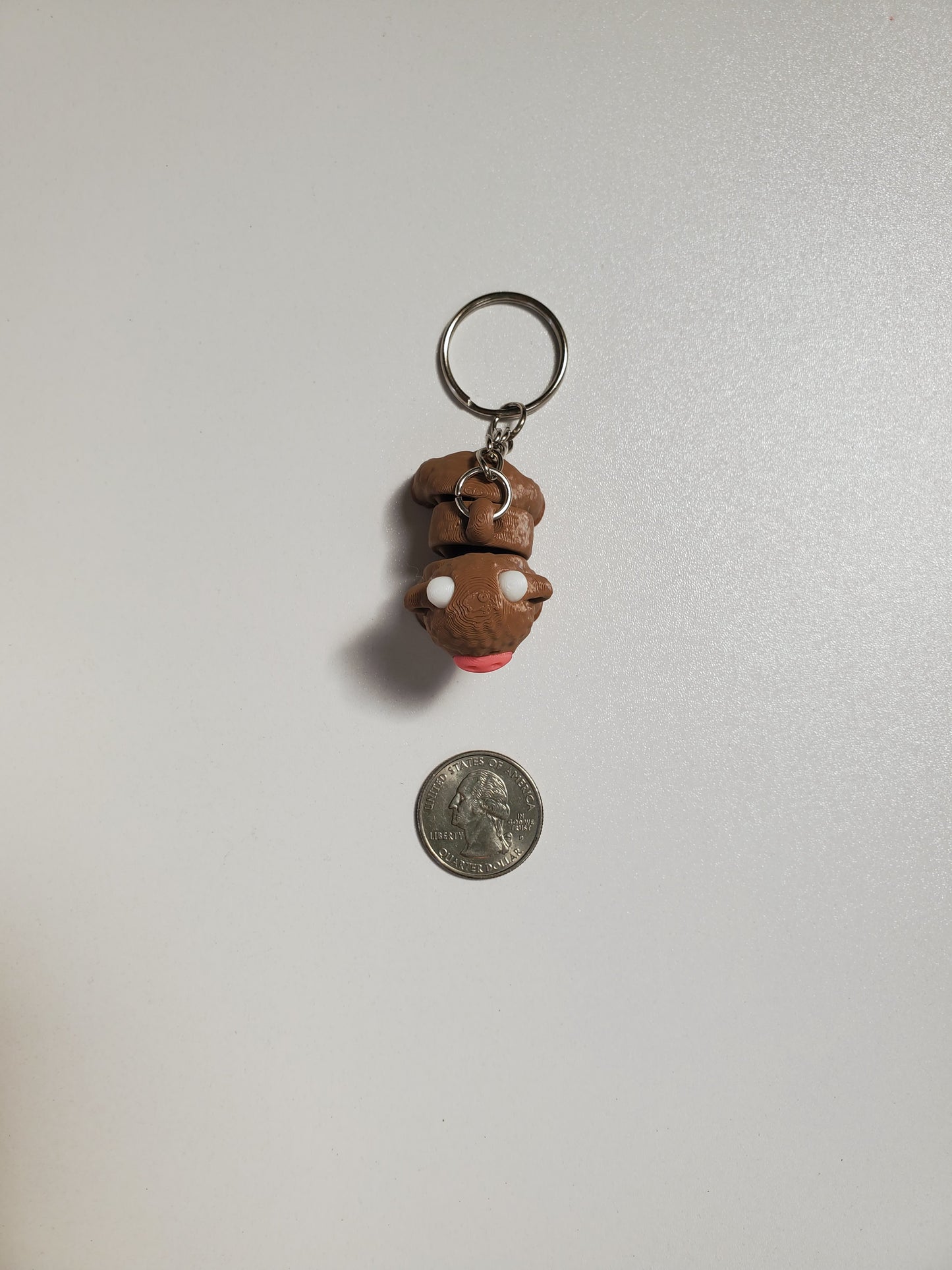 Highland Cow Flexible 3D Printed Keychain