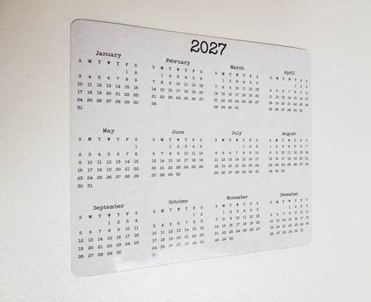 Large Calendar Magnet 7" x 6"