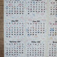 Mini Calendar Stickers with Mushrooms - Style E