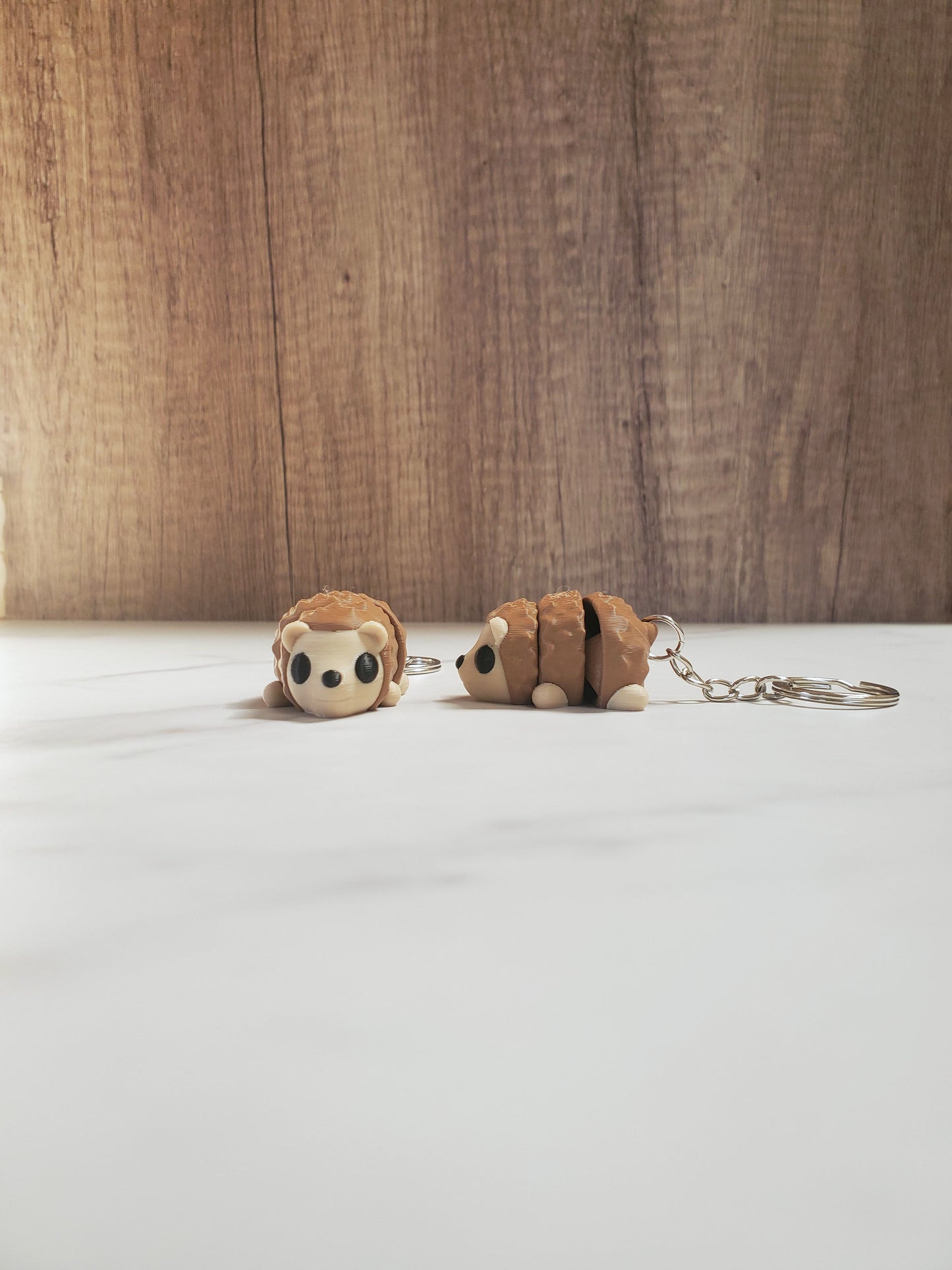 Hedgehog Flexible 3D Printed Keychain