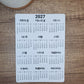 Year At A Glance Calendar Sticker Collage Month Design