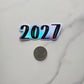 Year Holographic Vinyl Sticker