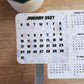 Mini Calendar Stickers with Books - Style C