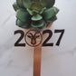2027 Year of the Goat Clear Vinyl Sticker Style A
