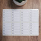 Small Weekly Overview Sticker for Planners, Journals, and Notebooks