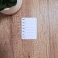 Small Weekly Overview Sticker for Planners, Journals, and Notebooks
