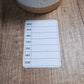 Small Weekly Overview Sticker for Planners, Journals, and Notebooks
