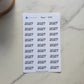 Year Header Planner Stickers
