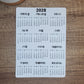 Year At A Glance Calendar Sticker Collage Month Design