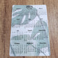 Year At A Glance Calendar Sticker - Monstera Design