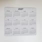Large Calendar Magnet 7" x 6"