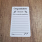 Custom Congratulations Message Cards