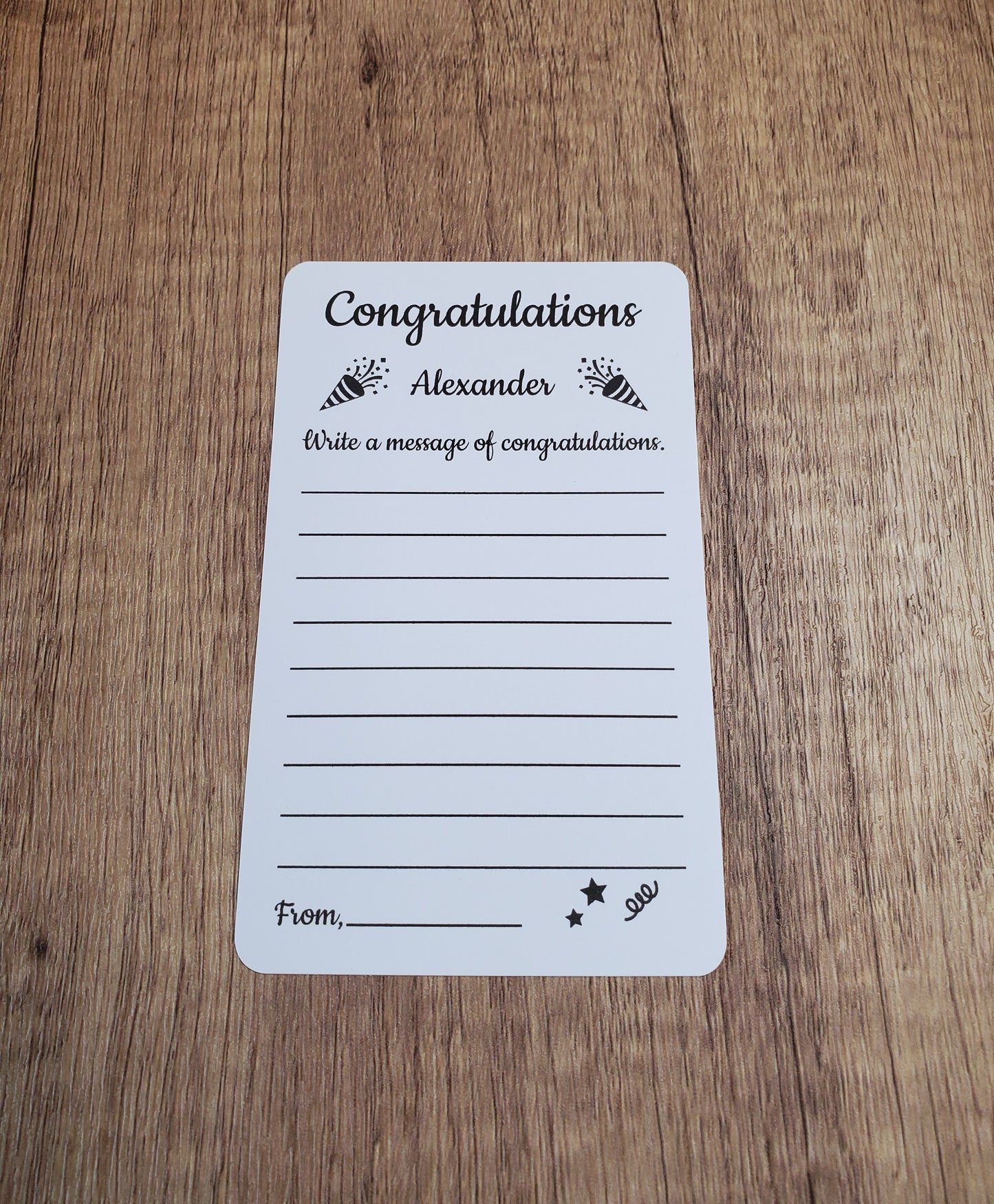 Custom Congratulations Message Cards