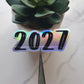 Year Holographic Vinyl Sticker