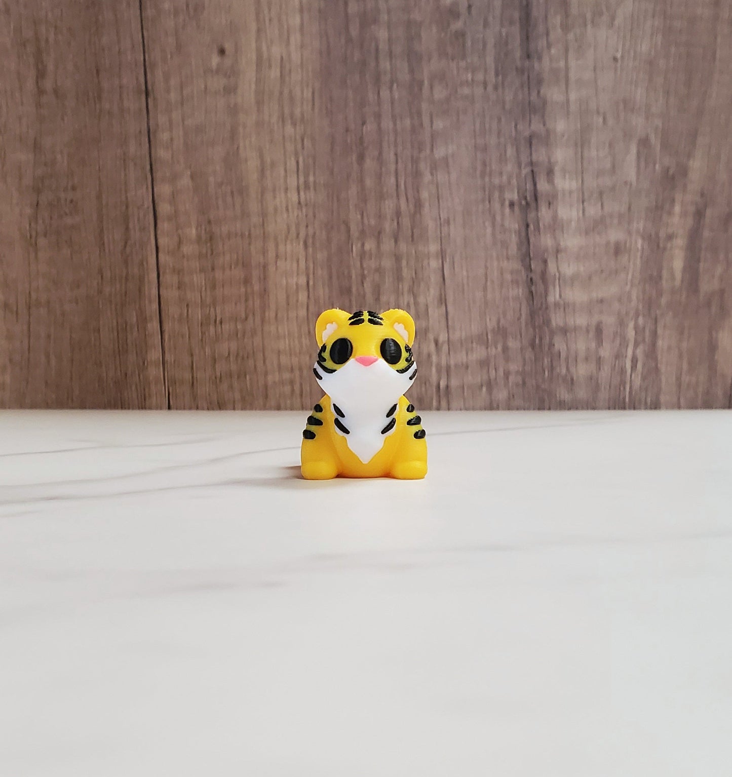 Tiger Flexible 3D Printed Keychain