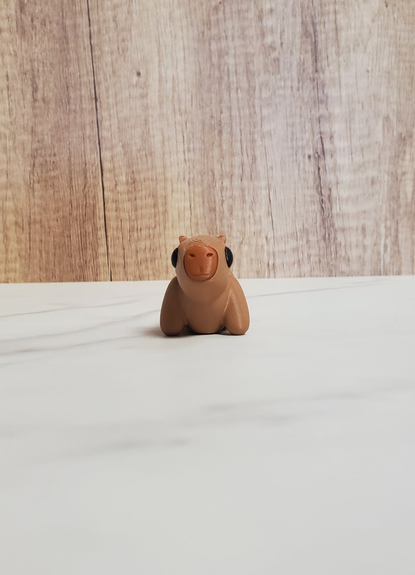 Capybara Flexible 3D Printed Keychain