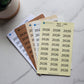 Year Header Planner Stickers - Style C