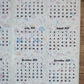Mini Calendar Stickers with Mushrooms - Style E