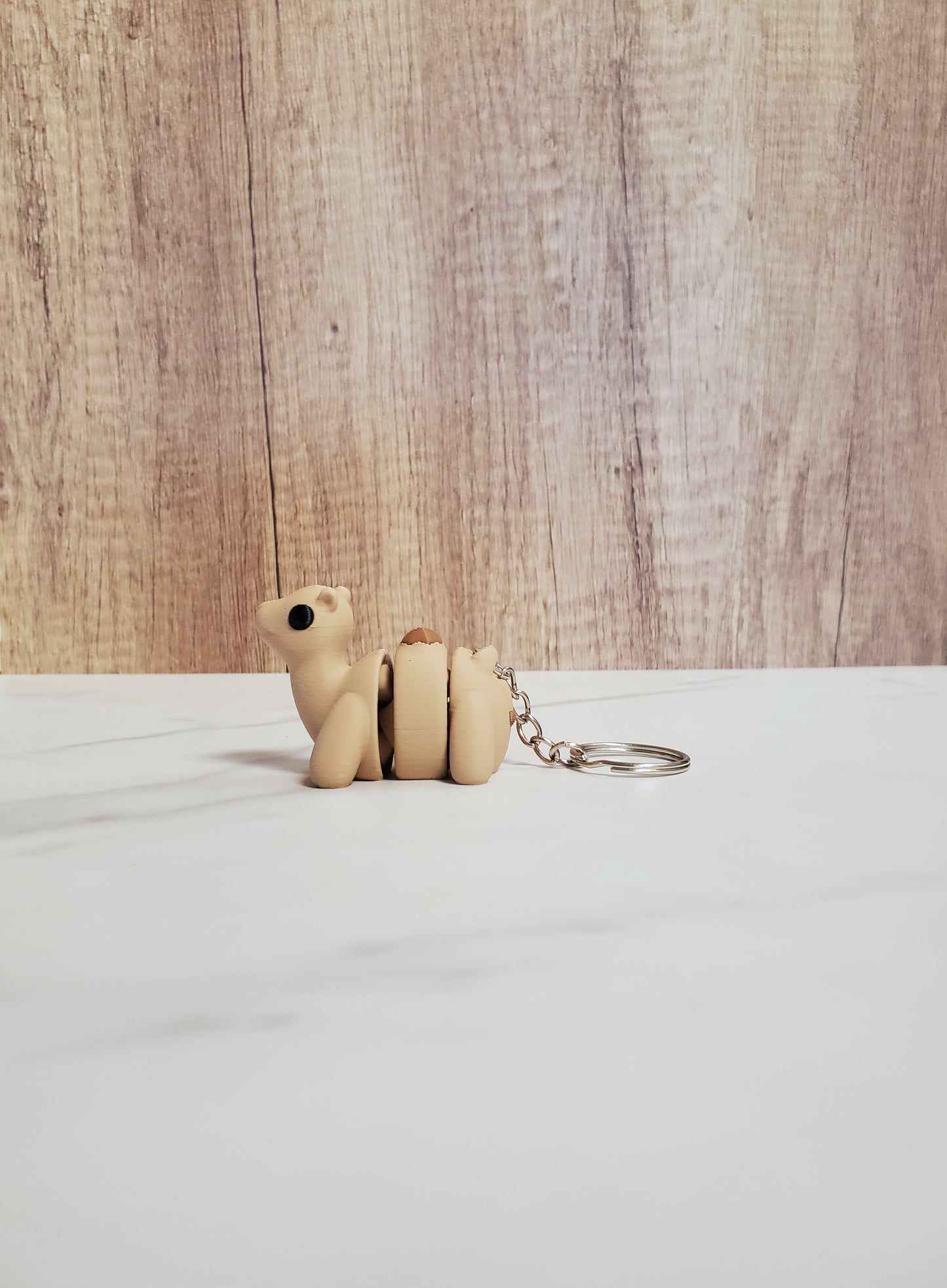 Camel Flexible 3D Printed Keychain