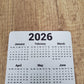 Calendar Magnet Clean Bold Design 4" x 6"