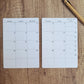 Monday Start Two Page Calendar Stickers