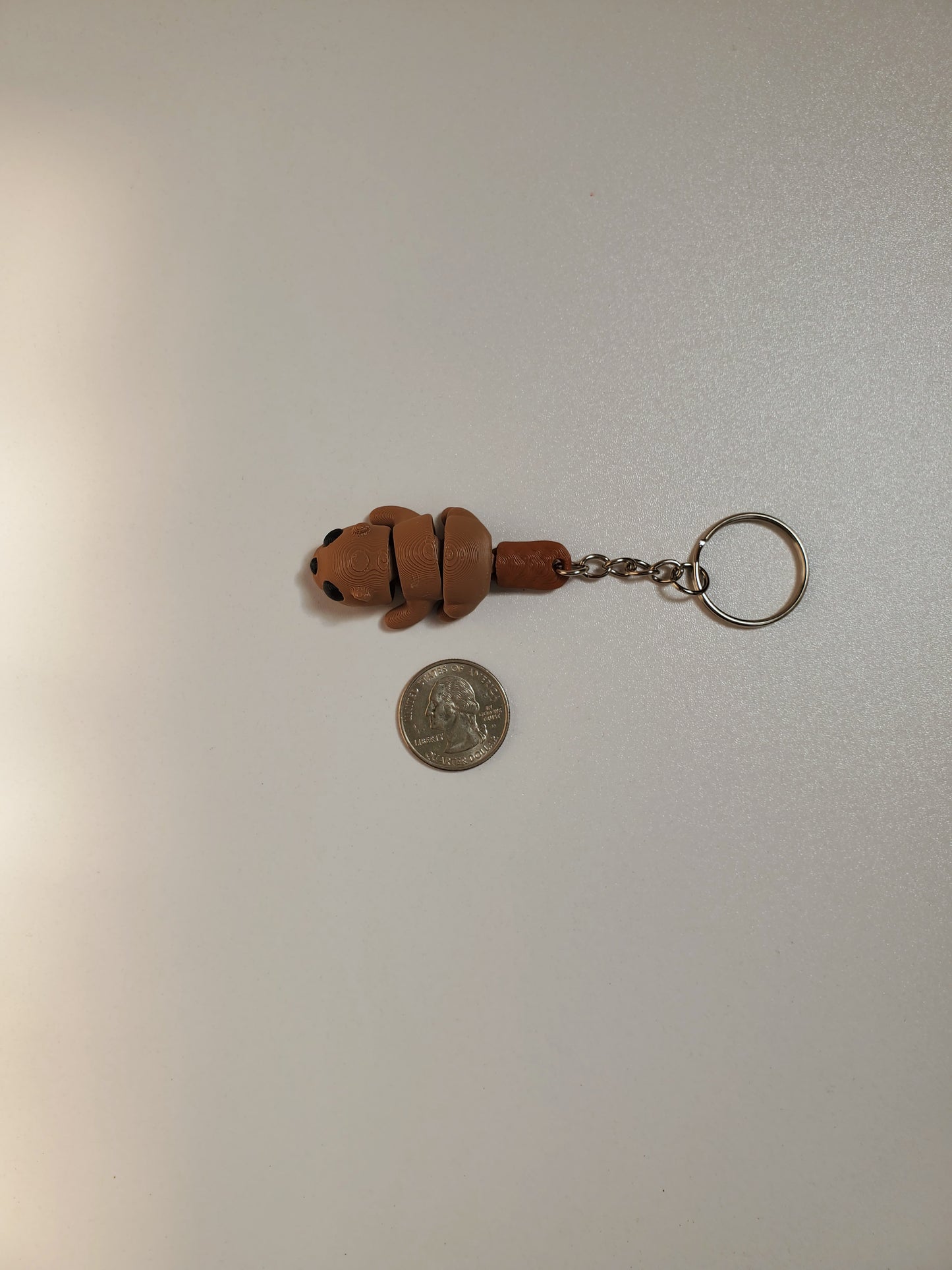 Beaver Flexible 3D Printed Keychain