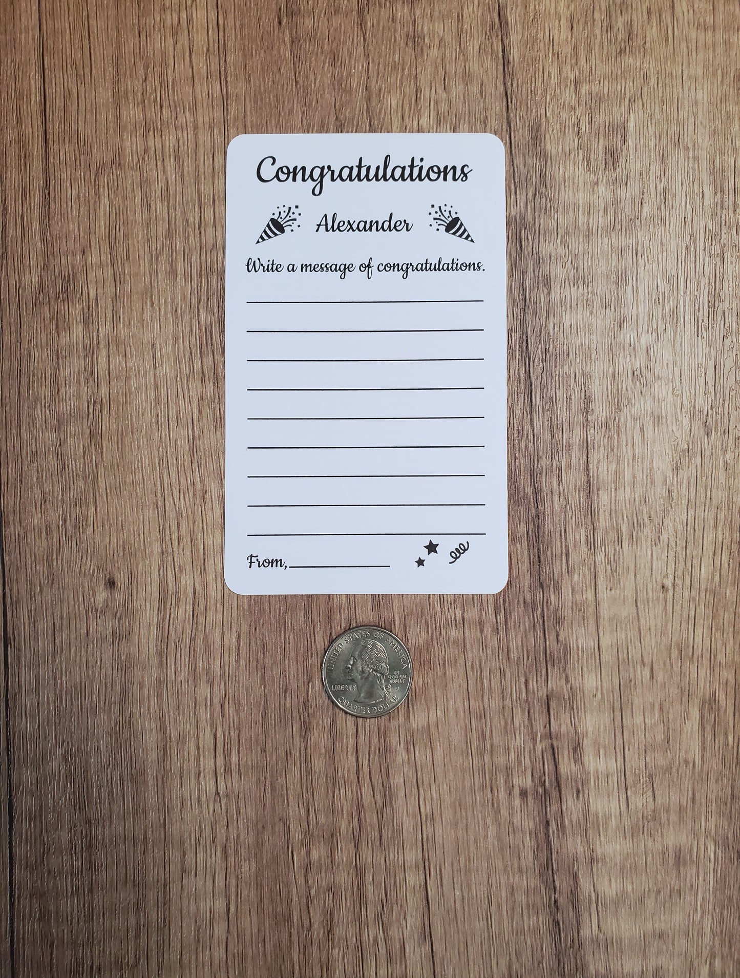Custom Congratulations Message Cards