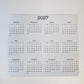 Large Calendar Magnet 7" x 6"