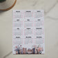 Year At A Glance Calendar Sticker - Books Design