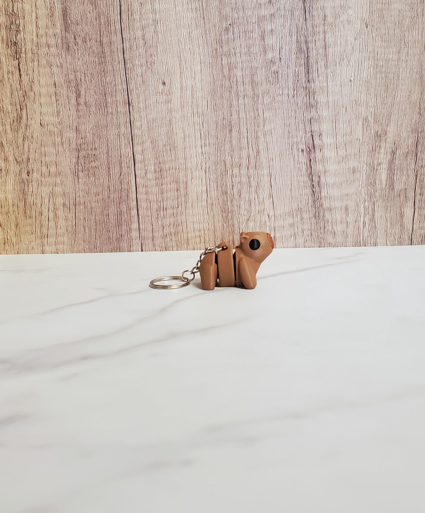 Capybara Flexible 3D Printed Keychain