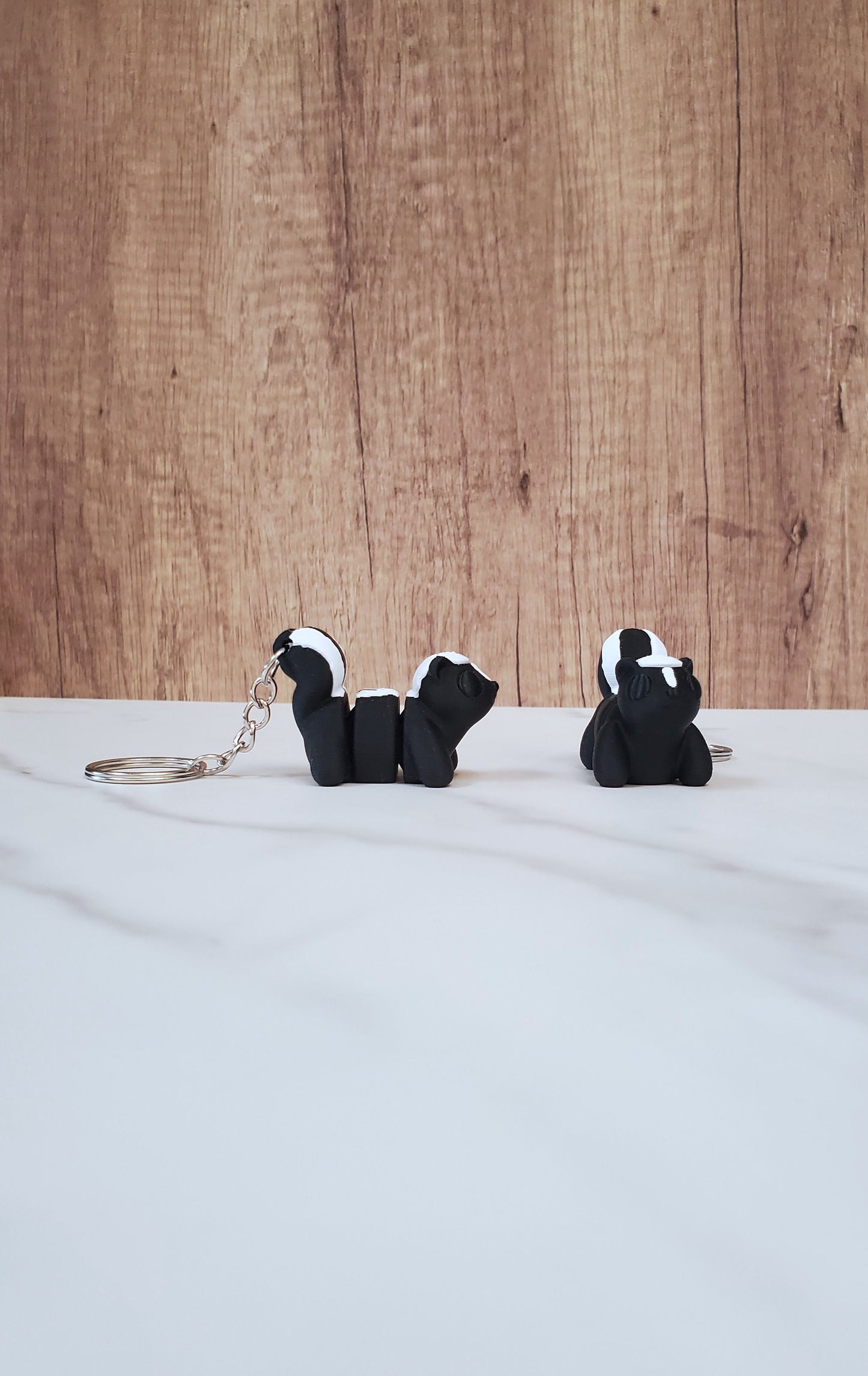 Skunk Flexible 3D Printed Keychain