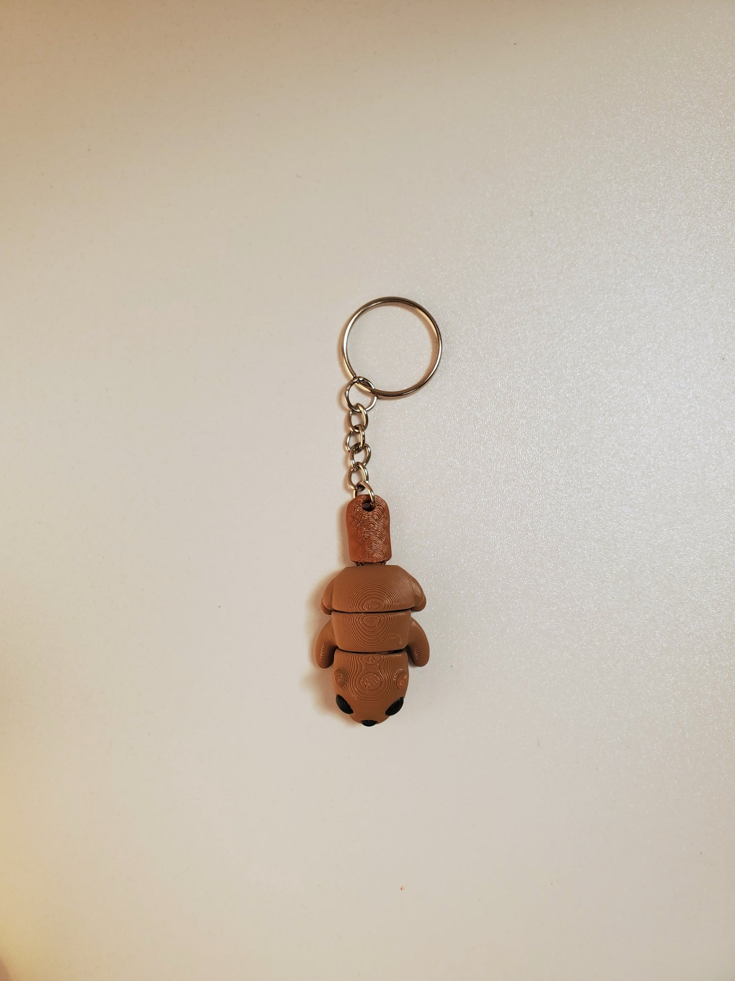 Beaver Flexible 3D Printed Keychain