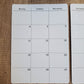 Monday Start Two Page Calendar Stickers