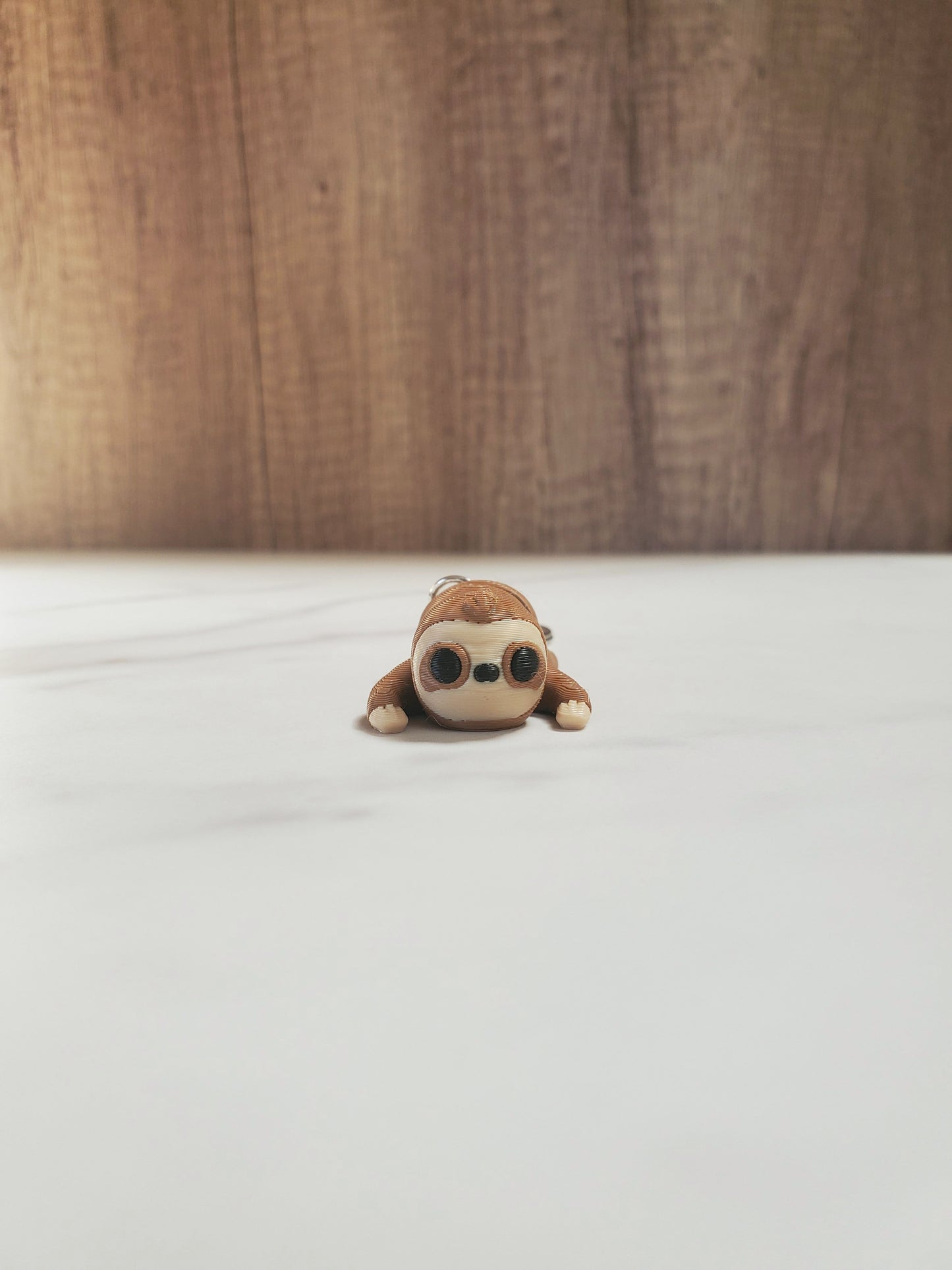 Sloth Flexible 3D Printed Keychain