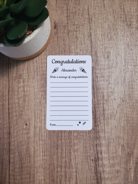 Custom Congratulations Message Cards