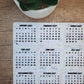 Mini Calendar Stickers with Books - Style C